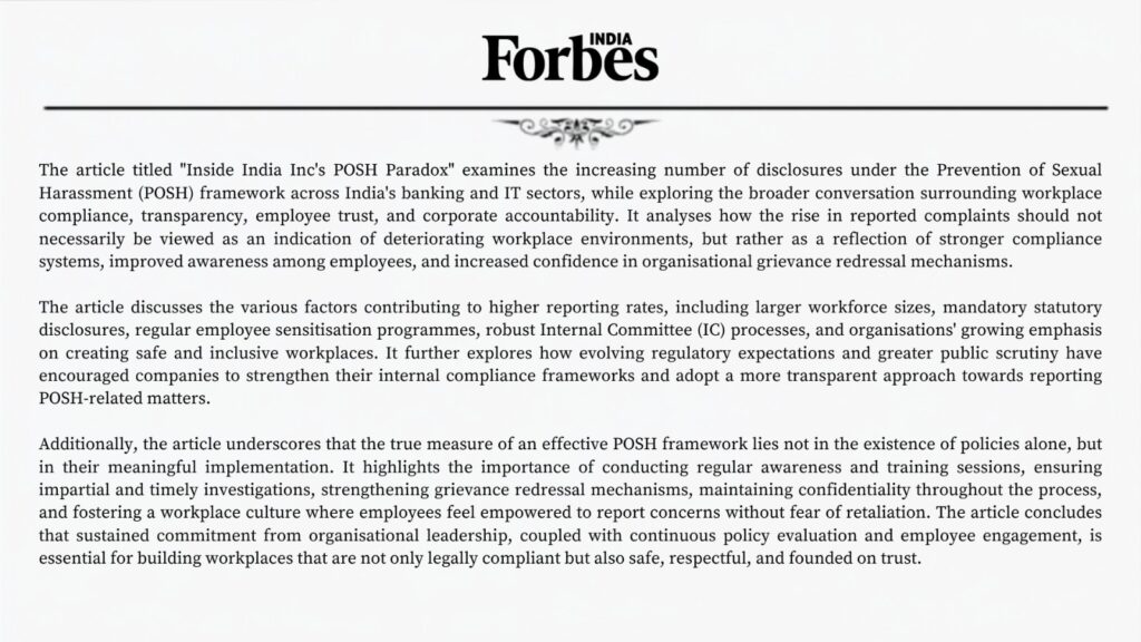 Inside India Inc’s POSH Paradox